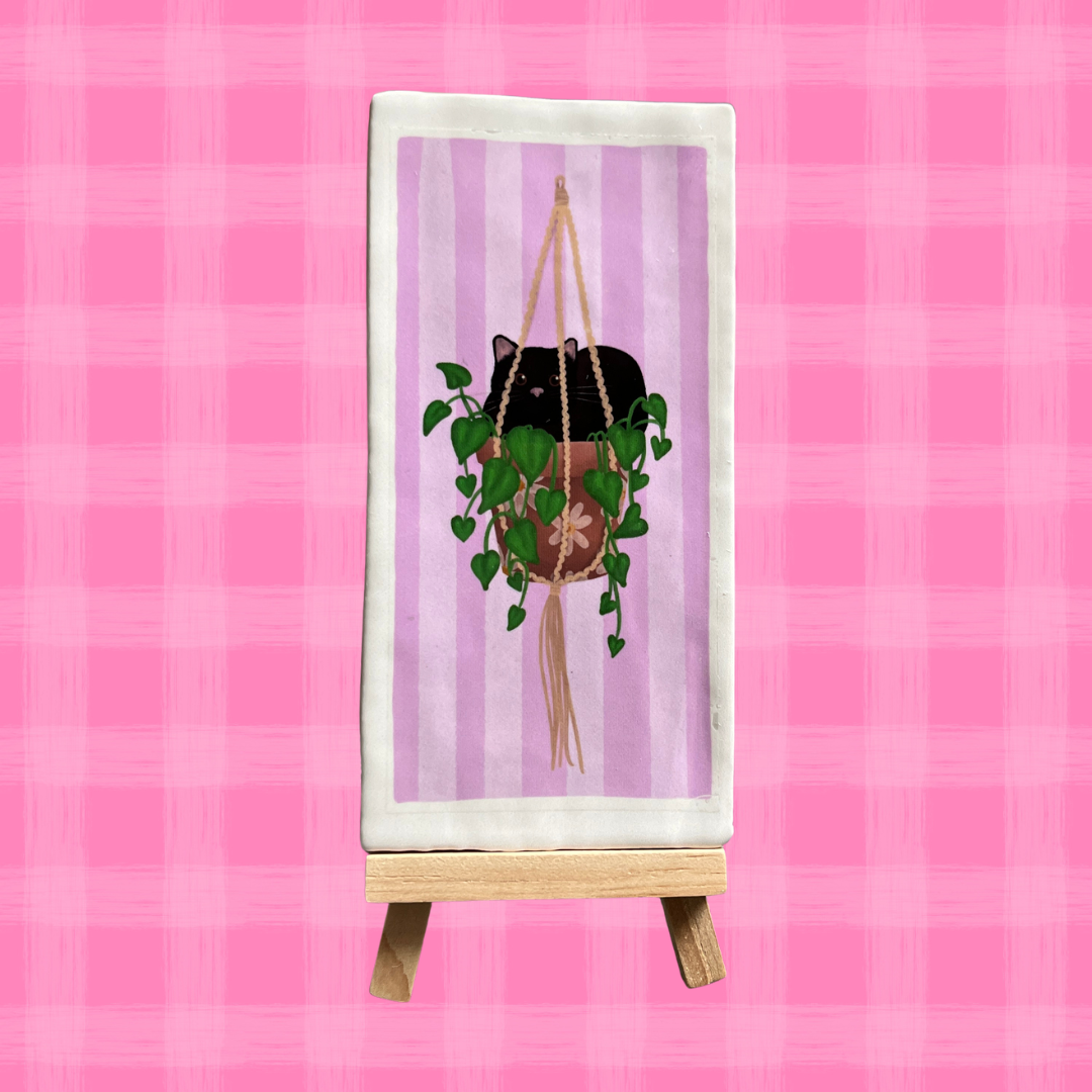 Houdertje voor tegeltjes - Houten ezel