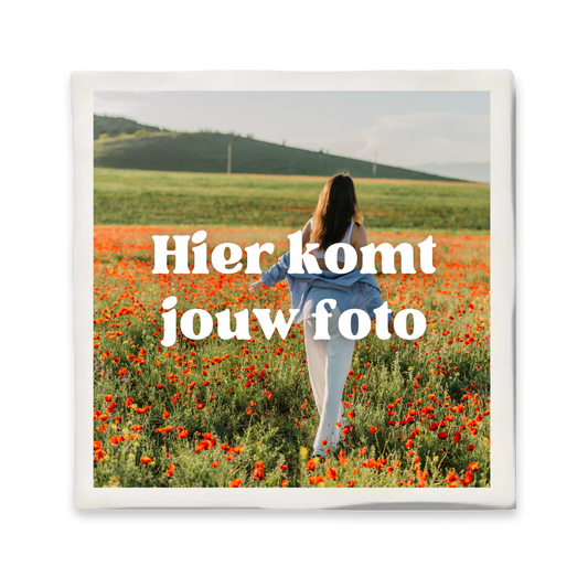 Custom tegeltje met eigen foto - 10x10 cm - Kleur