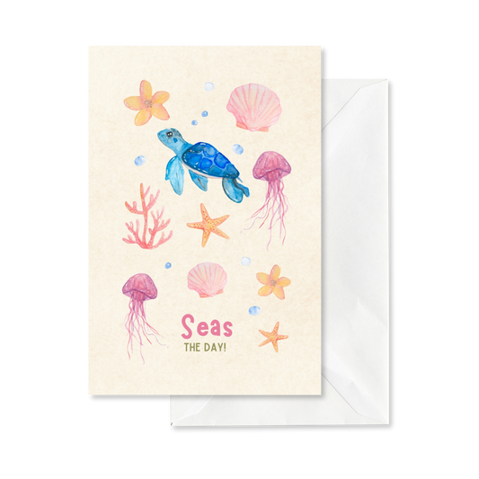 Wenskaart - Seas the day