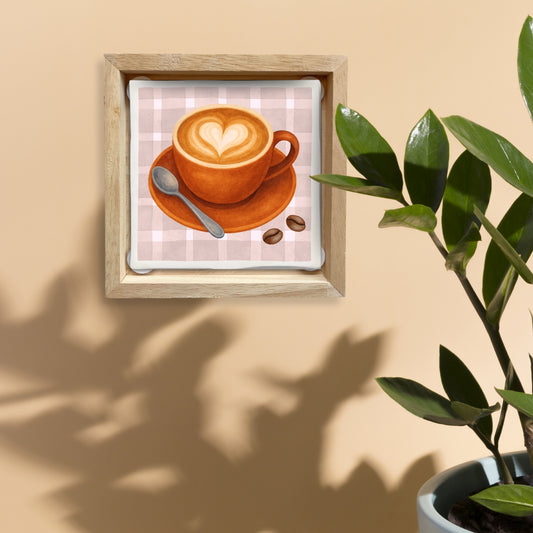 Ophang lijst voor vierkante tegeltjes - Hout